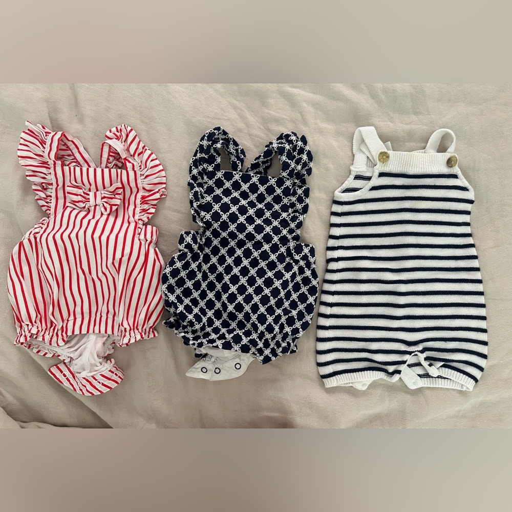Janie and Jack Baby Rompers